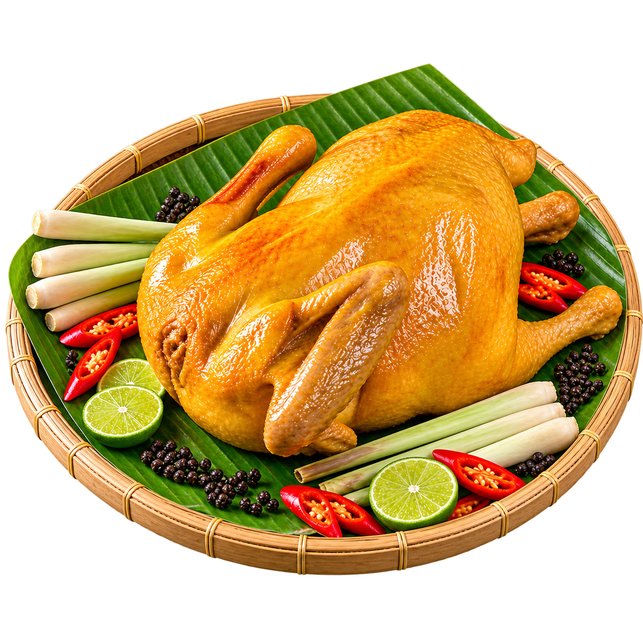 Gà ủ muối hoa tiêu Ông Tàu